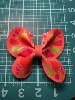 Coral Spring Garden Faux Leather Hair Bows