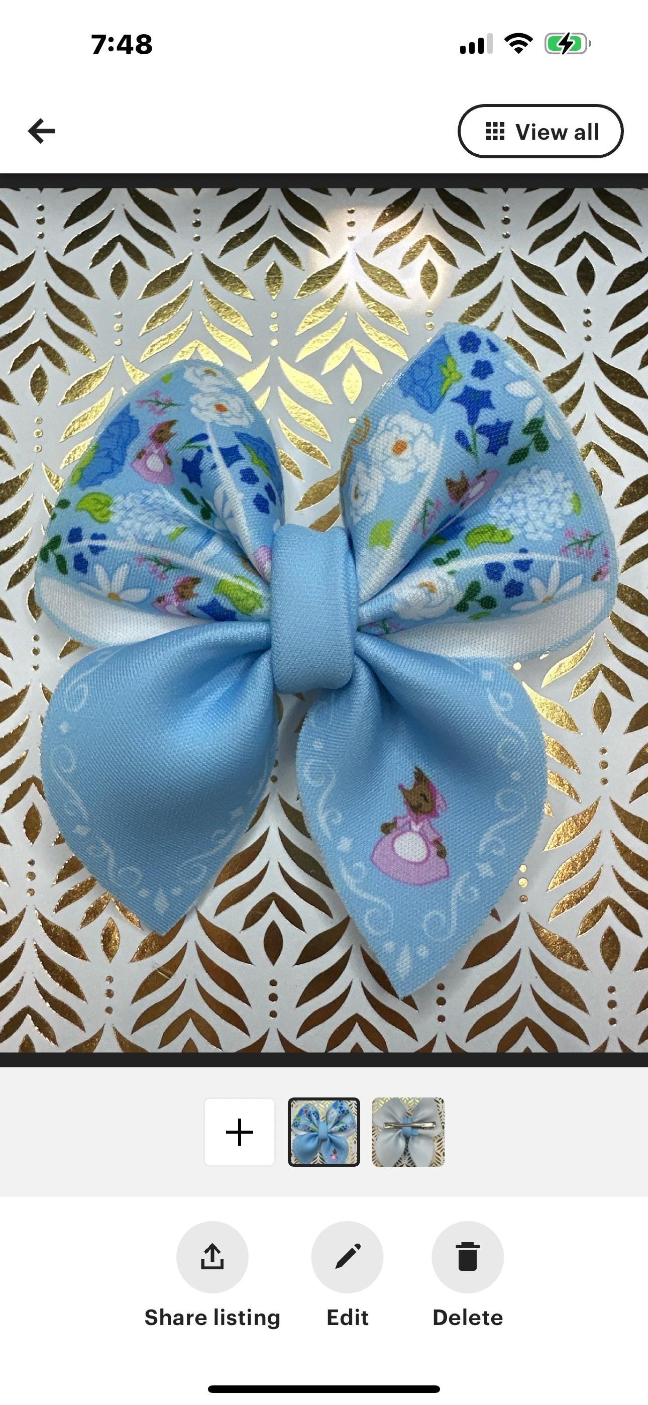 Cinderella mini Bubble Hair bow