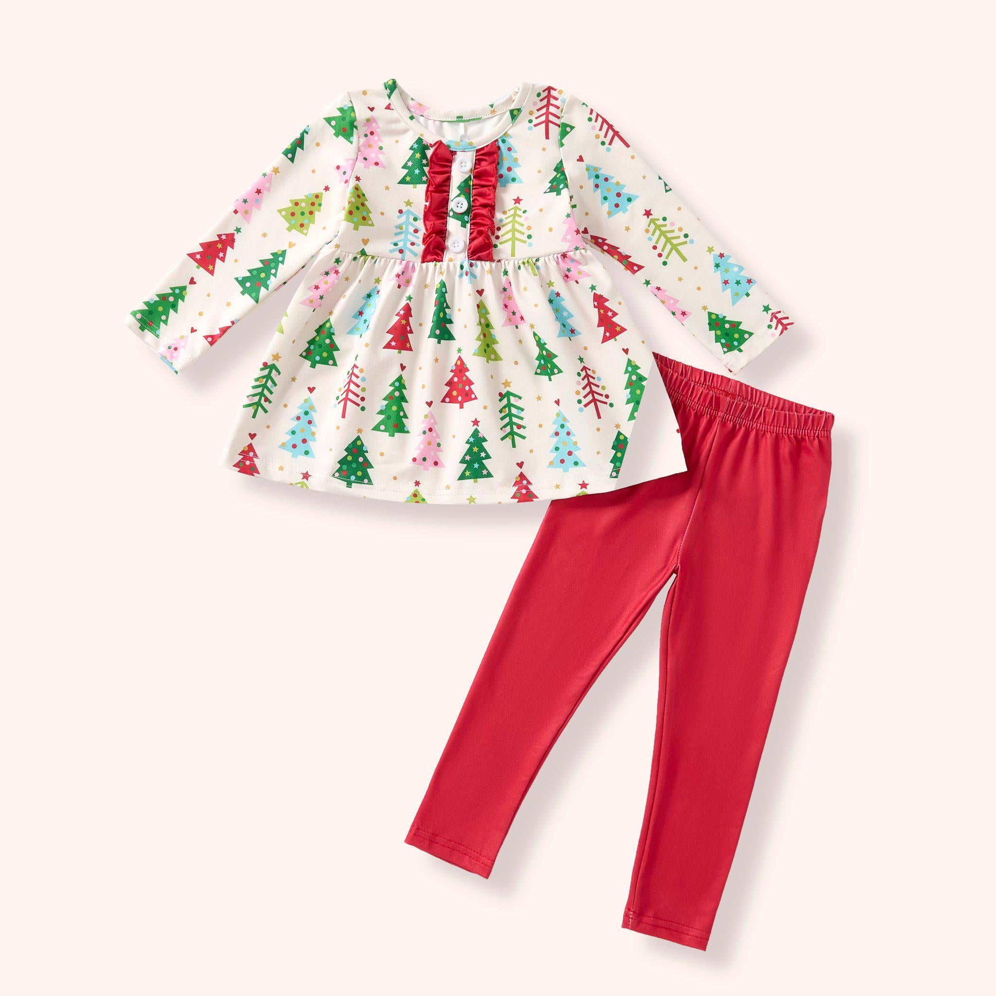 Christmas Tree Splendor pants set