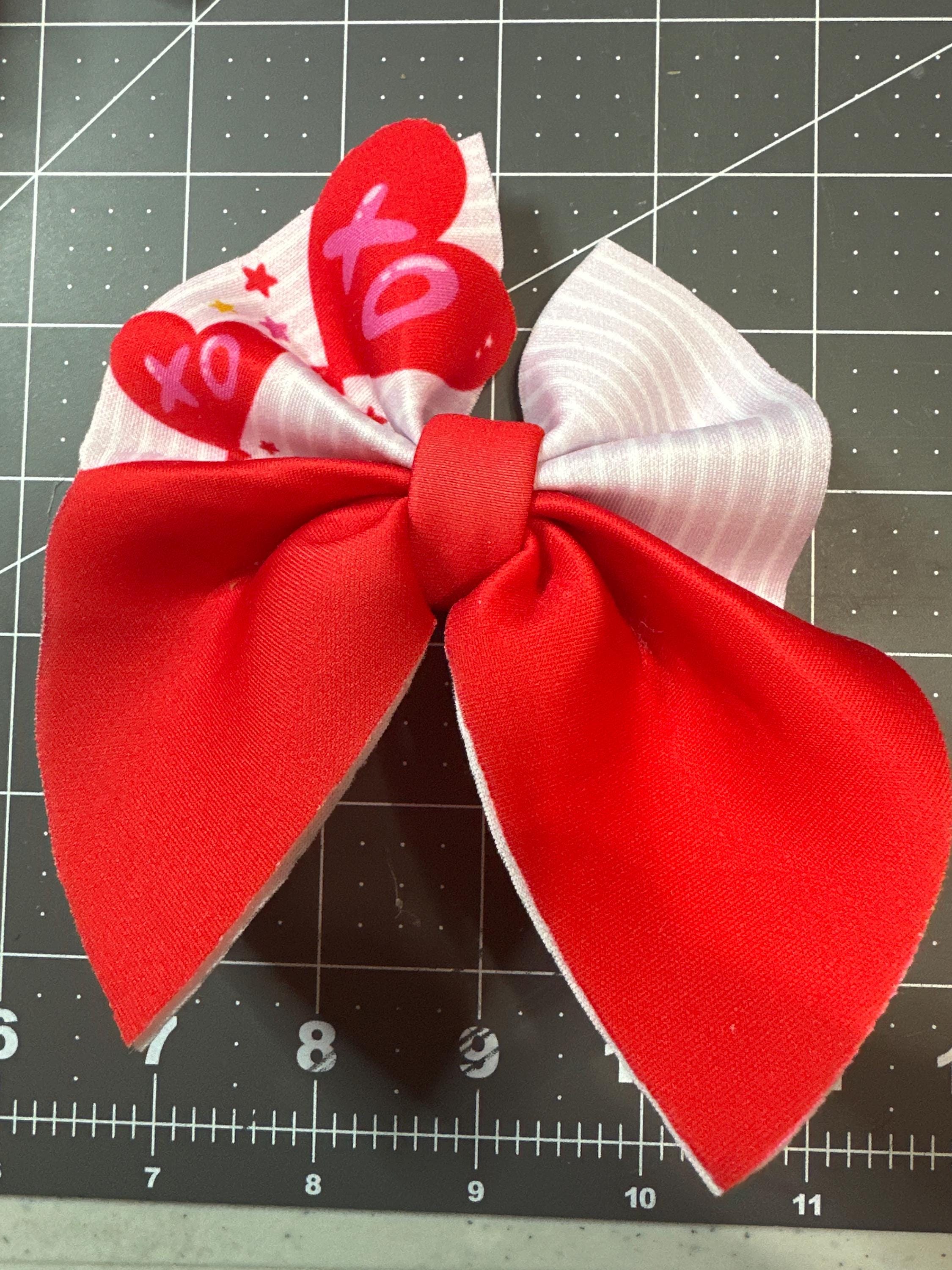 Be Mine Shapes Bubble Neoprene Hair Bows