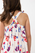 Mer-Made in USA Ruffle Cross Back Dress
