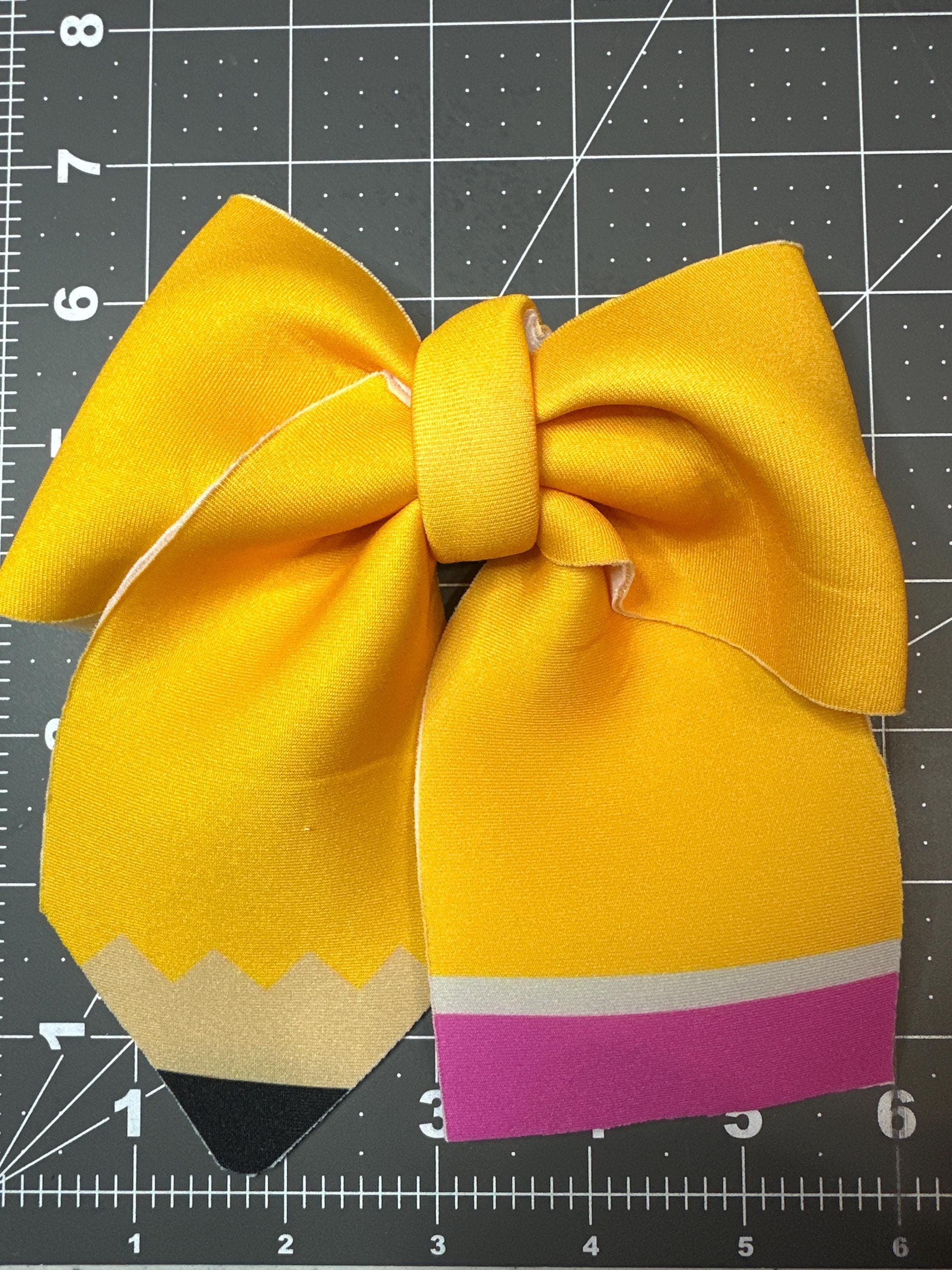 Pencil Sailor Neoprene Hair Bows
