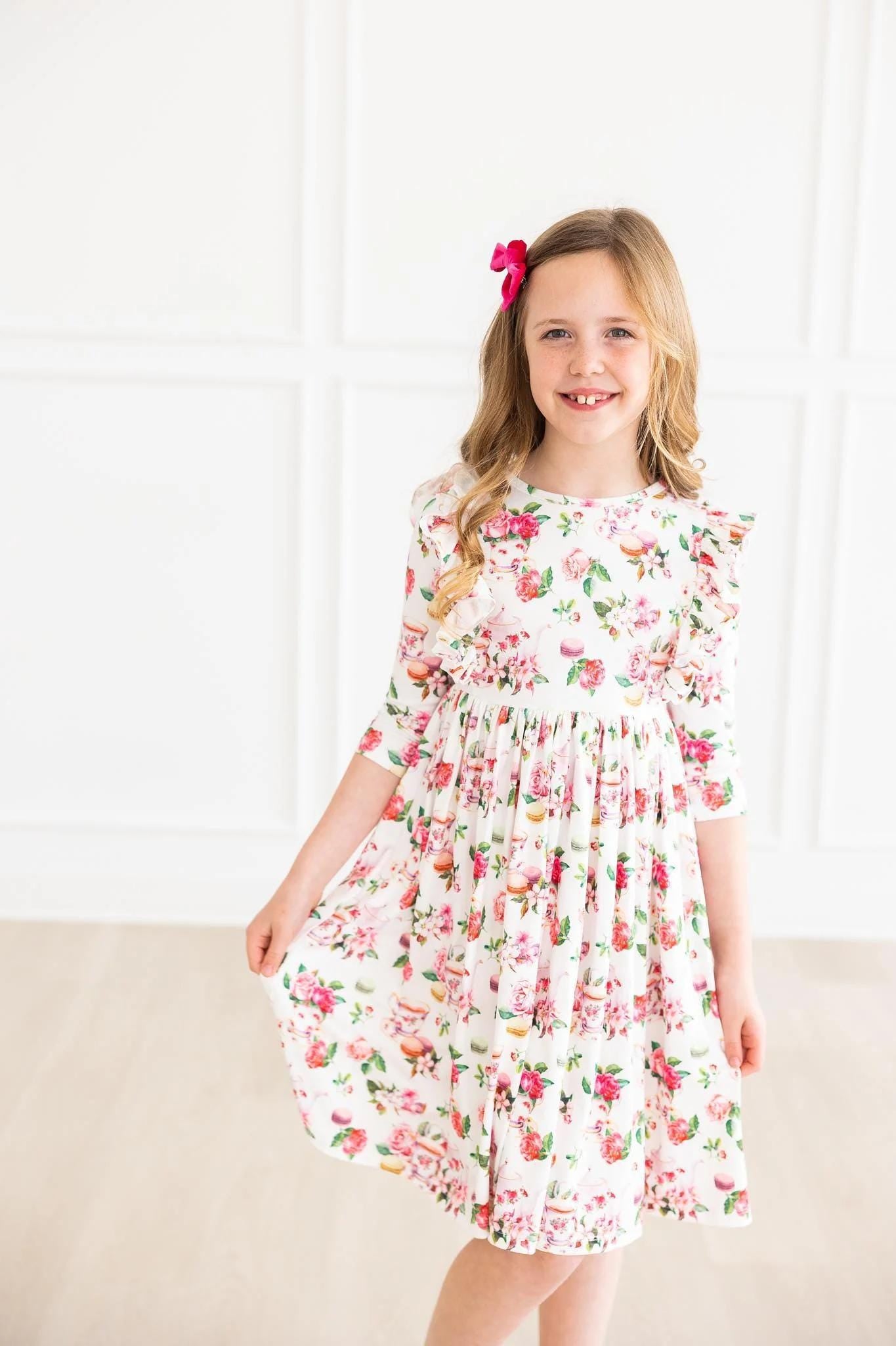 Macaroons & Tea Ruffle Twirl Dress