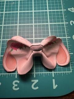 Pink Rose Farm Animals Faux Leather Hair Bows