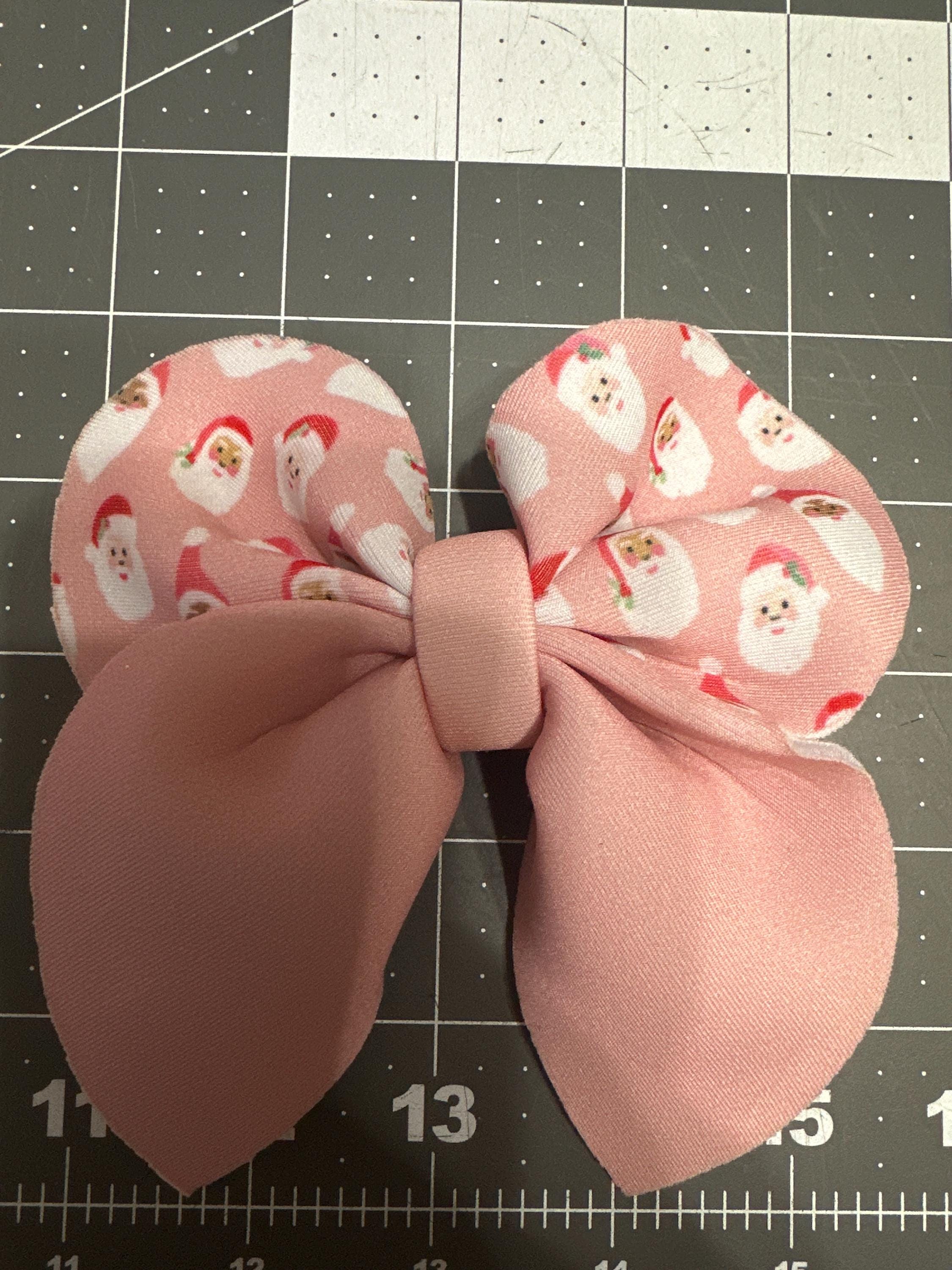 Holly Jolly Christmas Bubble Sailor Neoprene Hair Bows