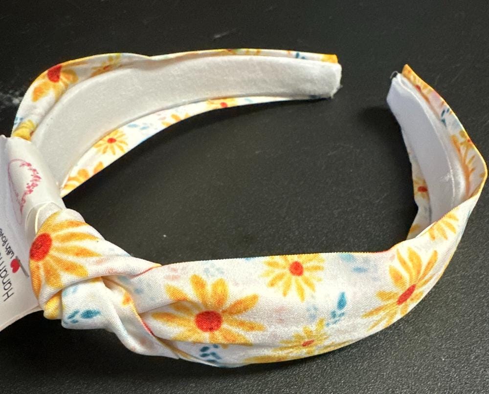 Floral Patterned Knotted Headband
