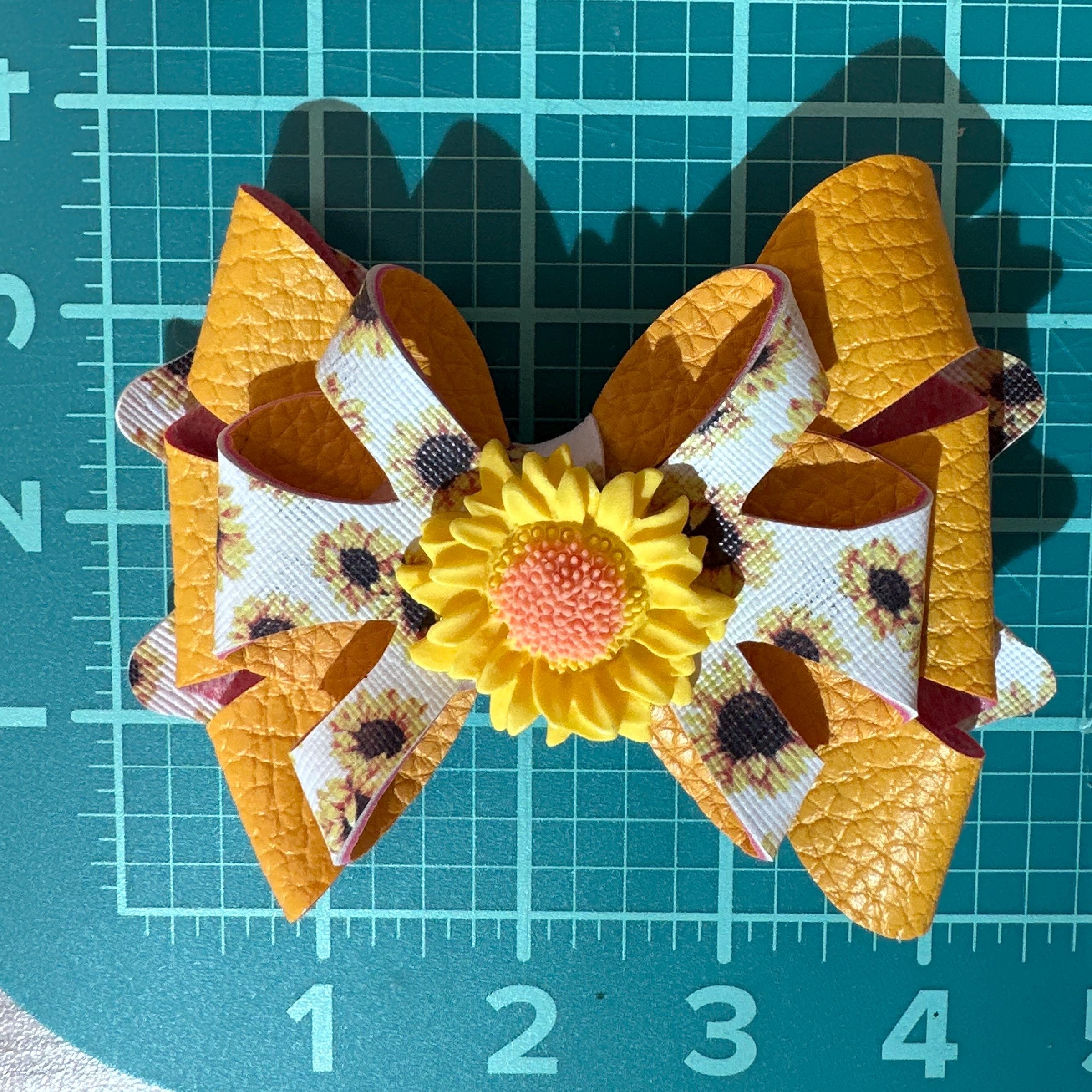 Character Faux Leather Hair bows