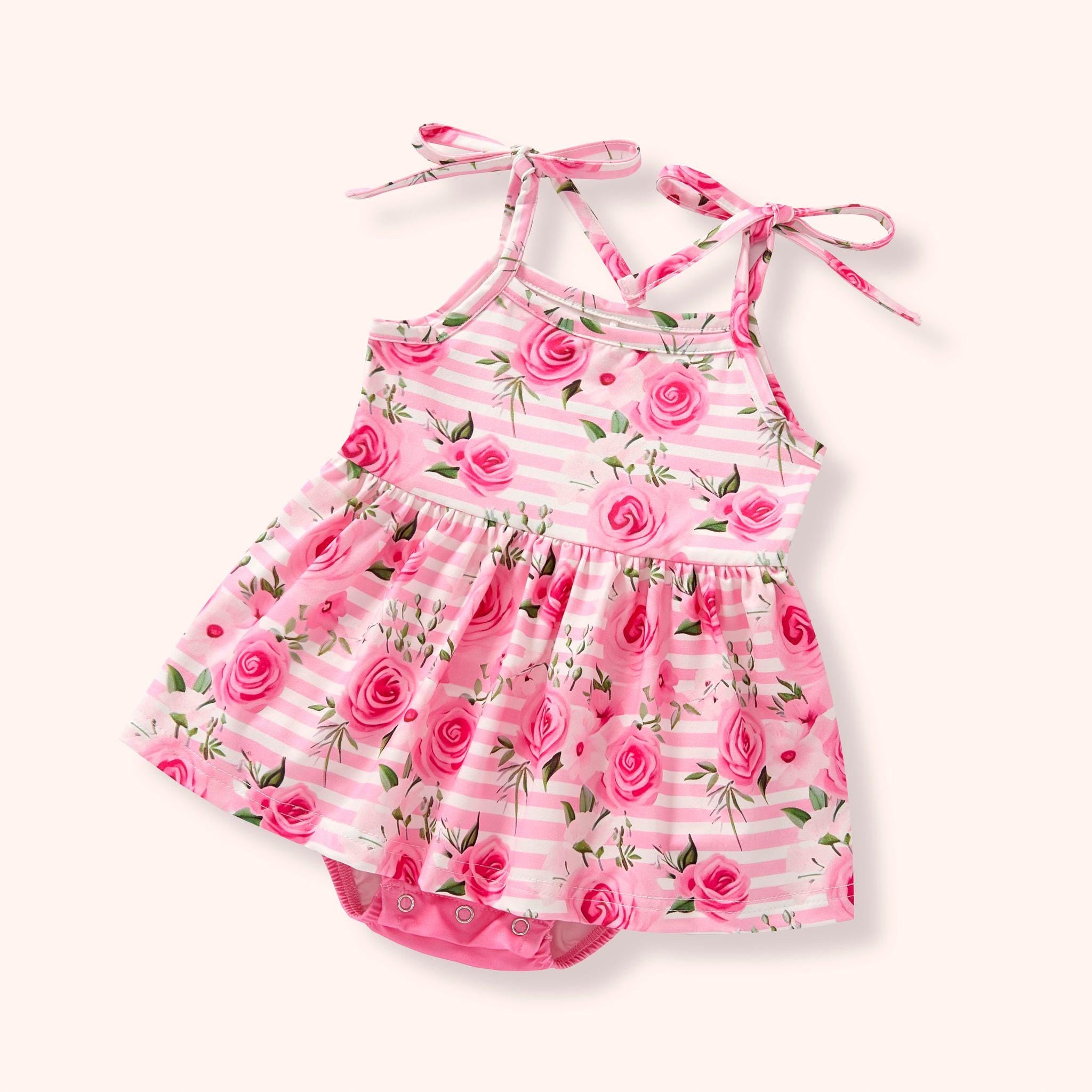Pink Posies - Romper