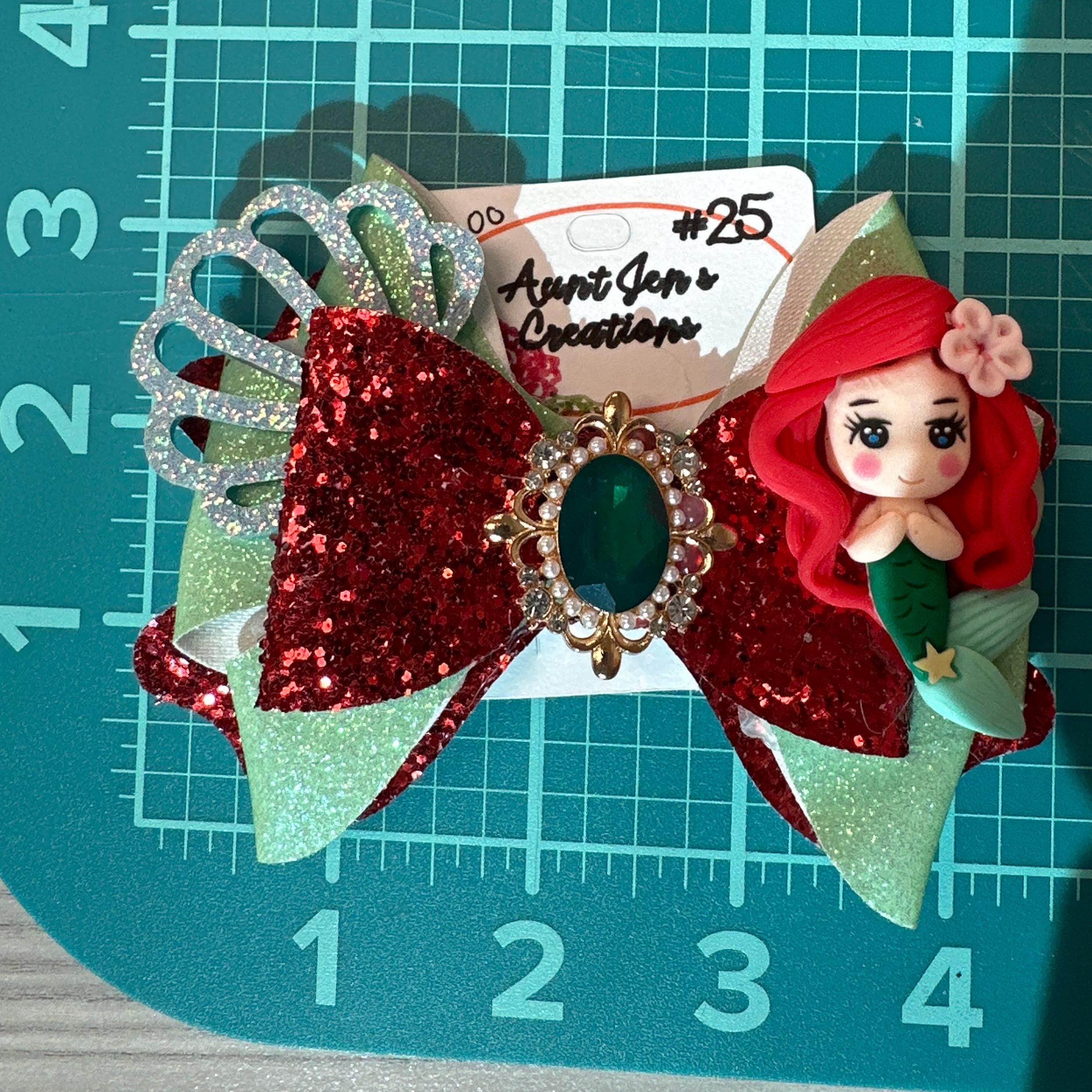 Character Faux Leather Hair bows