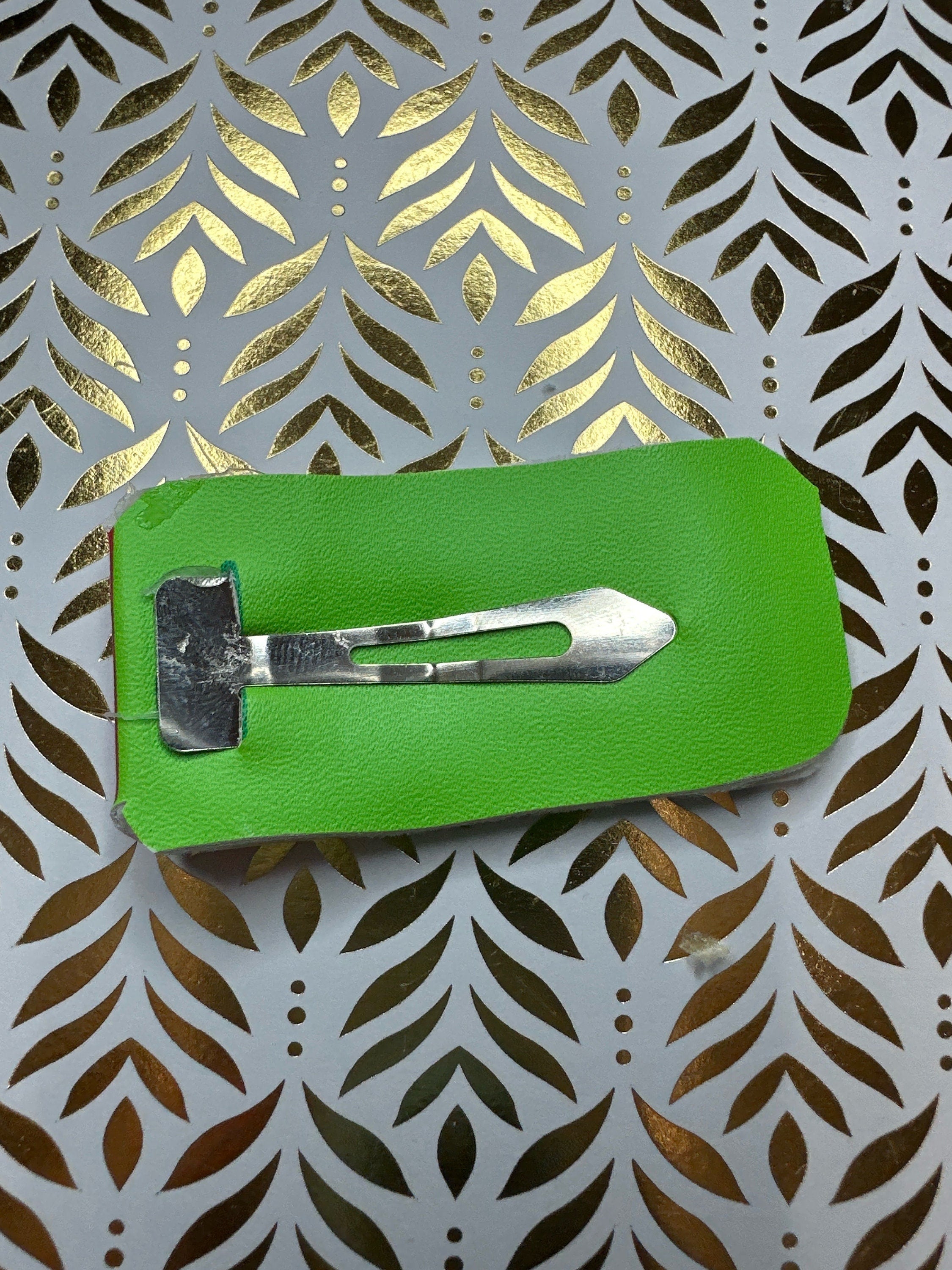 Lucky Leprechaun Faux Leather Hair Clip