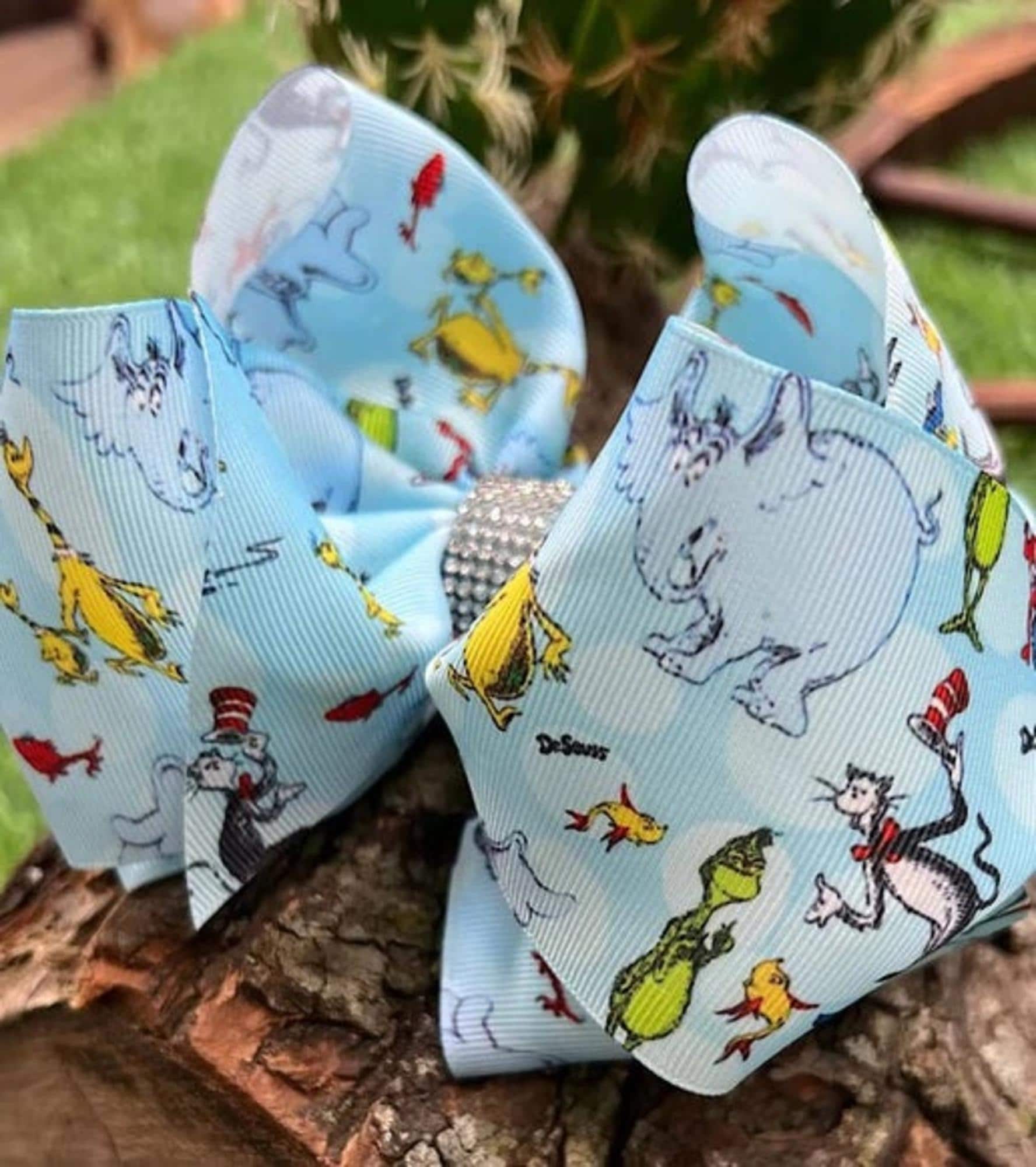 Dr. Seuss Character Printed Hair Bows