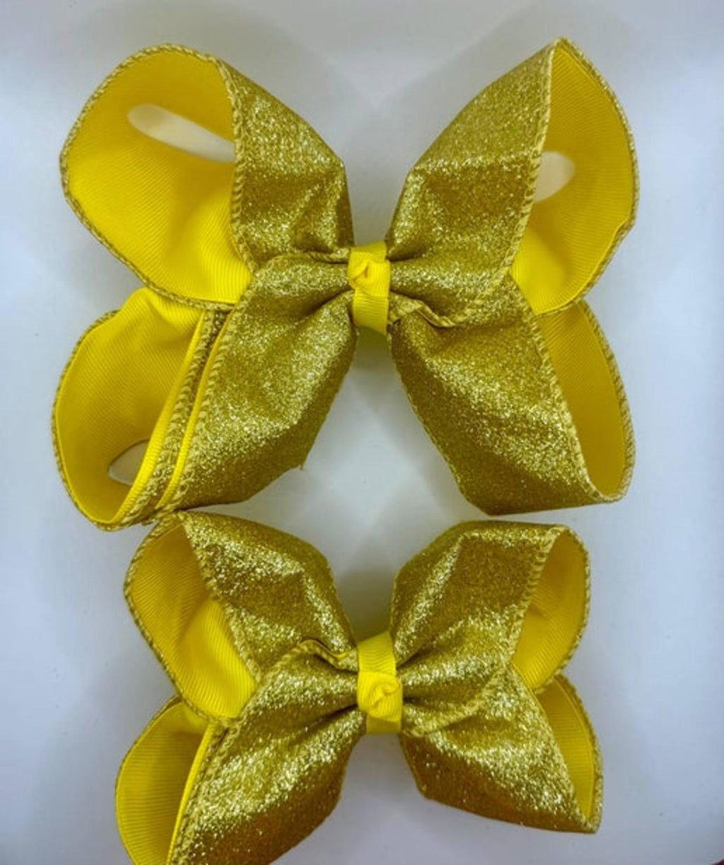 Gold Sparkle Bow
