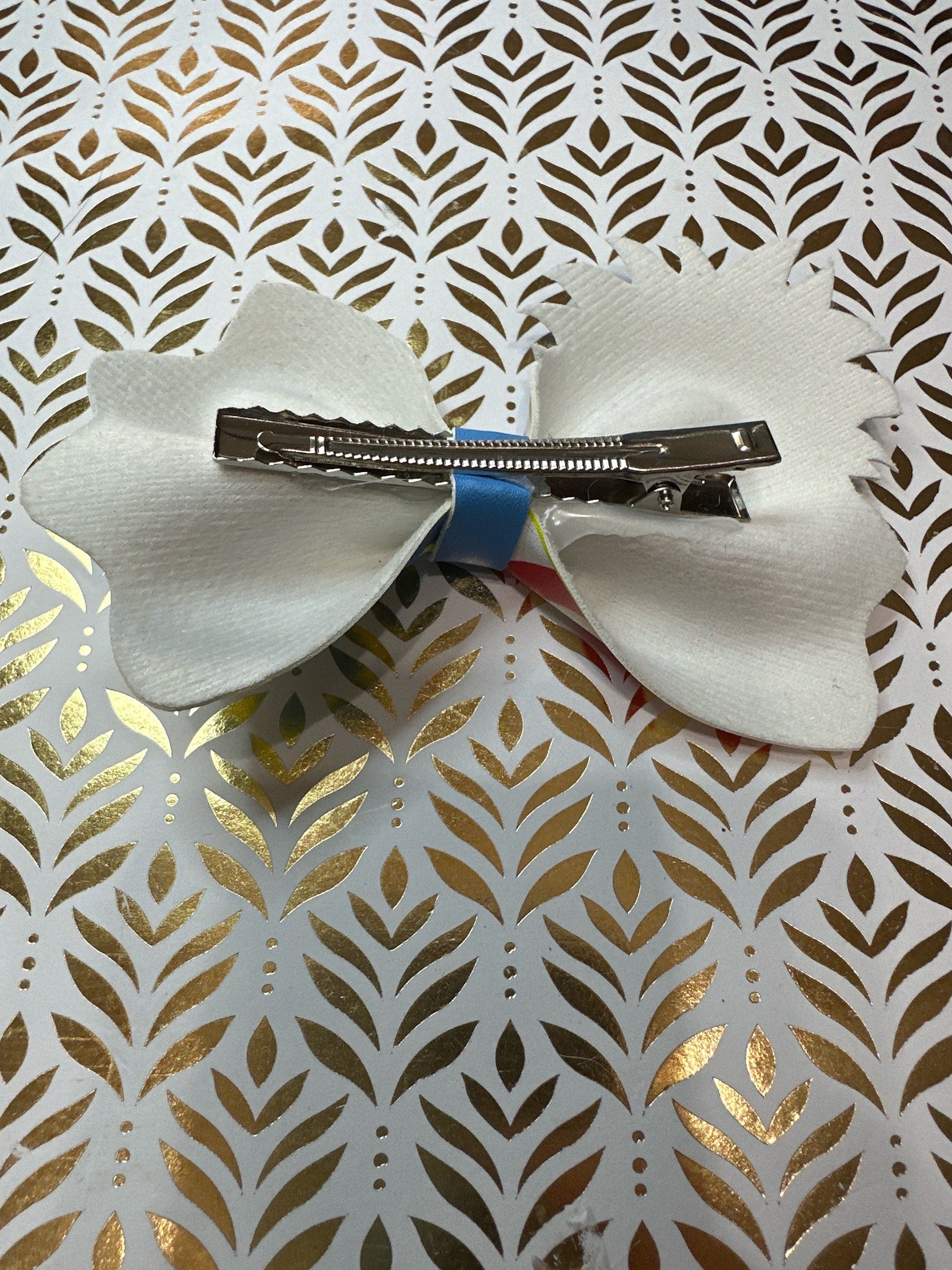 Dr Seuss Faux Leather Hair bows