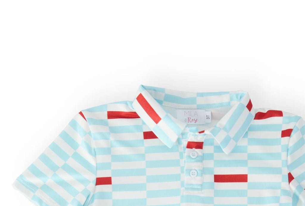 Boys Block Party Short Sleeve Polo
