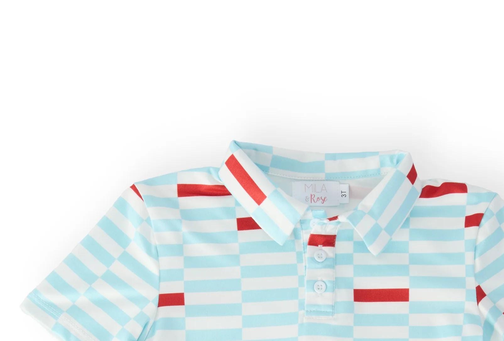 Boys Block Party Short Sleeve Polo