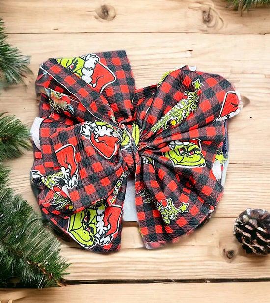 Big Tassel Mr.Grinch Printed Headbands