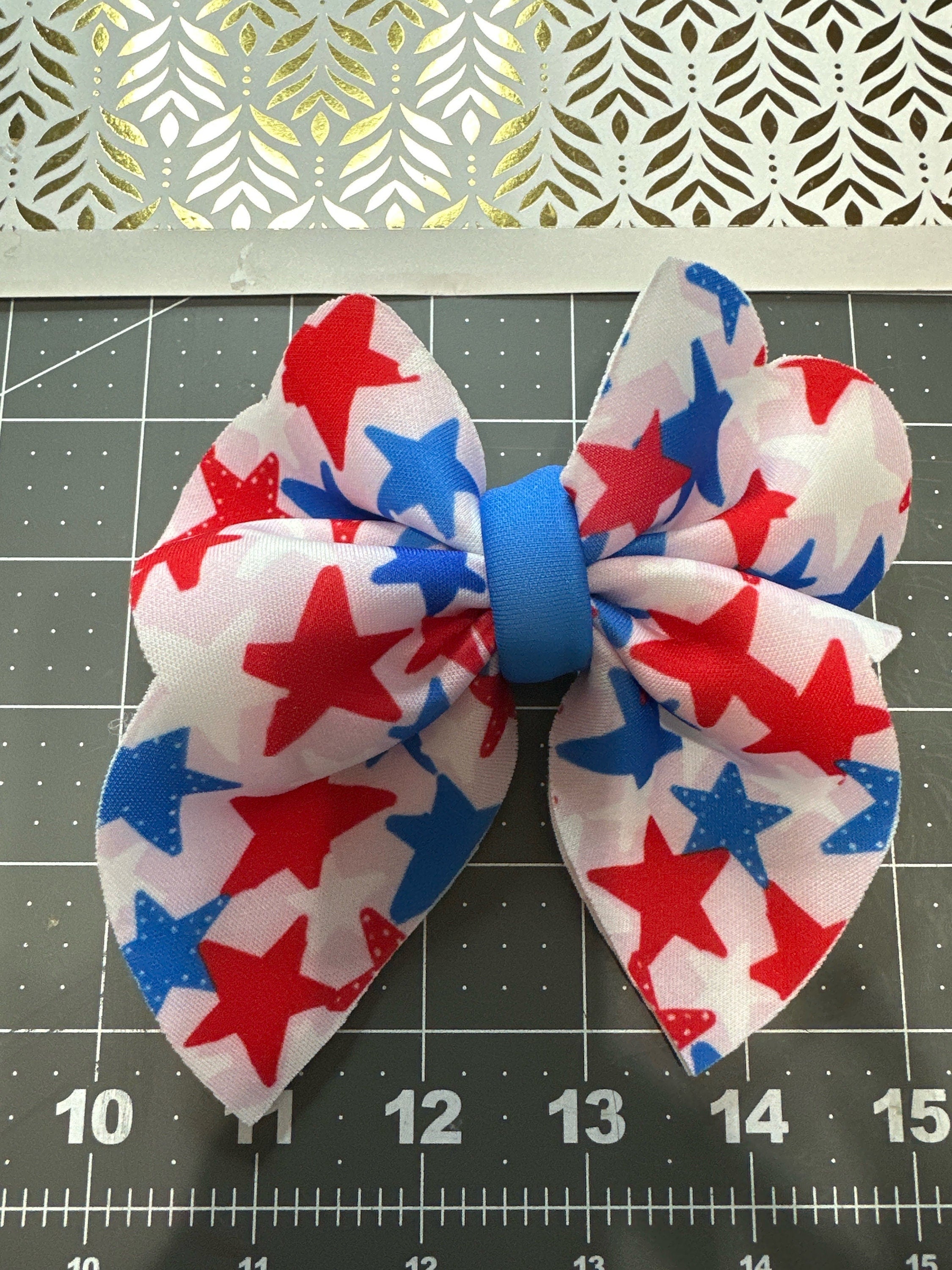 Floral USA Shapes Bubble Neoprene Hair bows