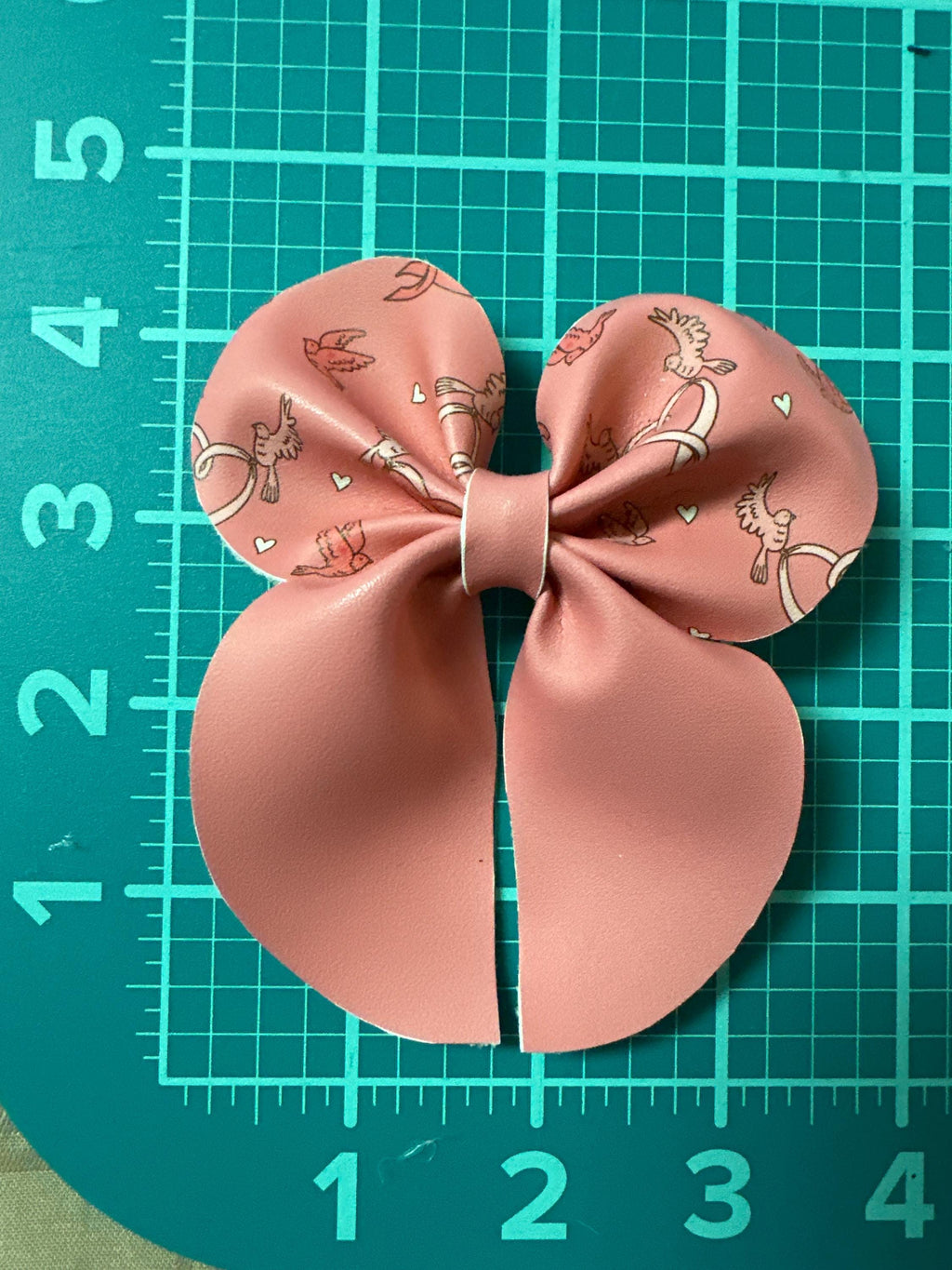 Cloud Nine Bubble Sailor Faux Leather Hair bows