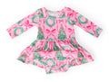 Jingle Bows Long Sleeve Twirl Bodysuit
