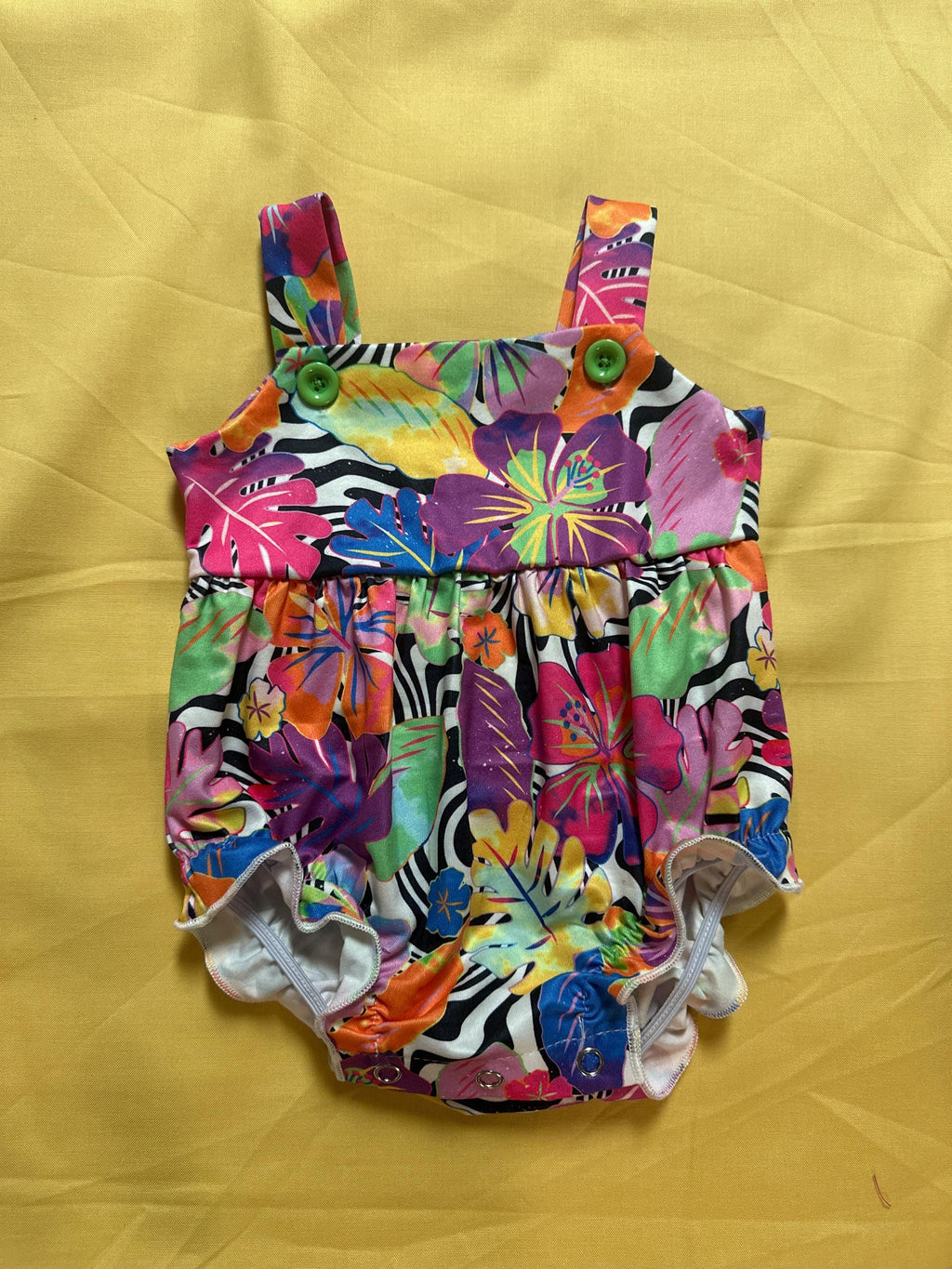 Tropical Hibiscus Girl Romper
