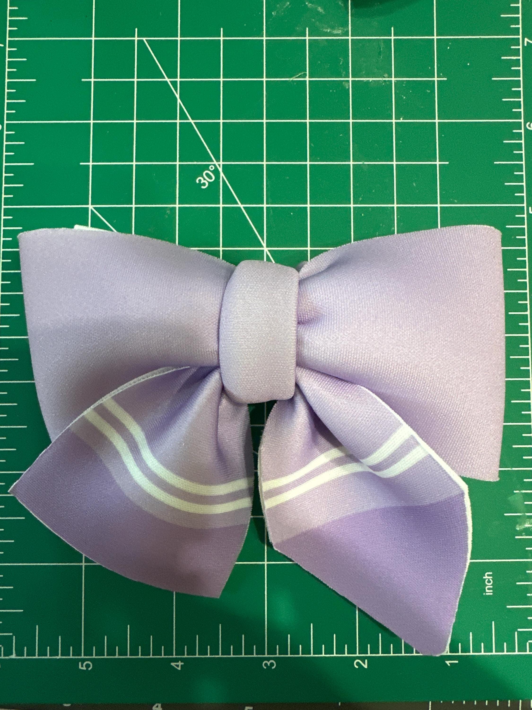 Layered Pastel Crayon Neoprene Hair Bows