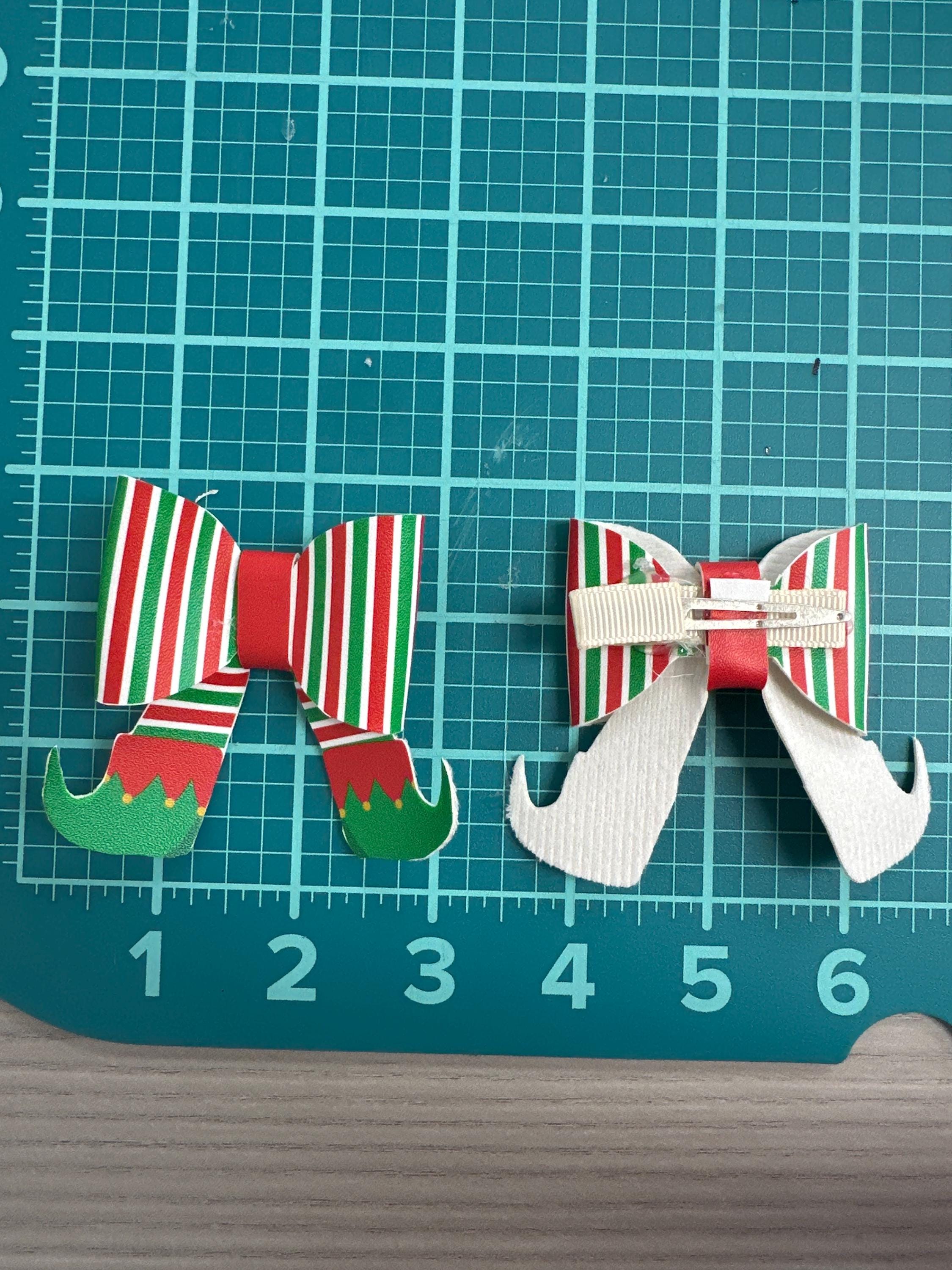 Christmas Stockings Sailor Faux Leather Hair bows