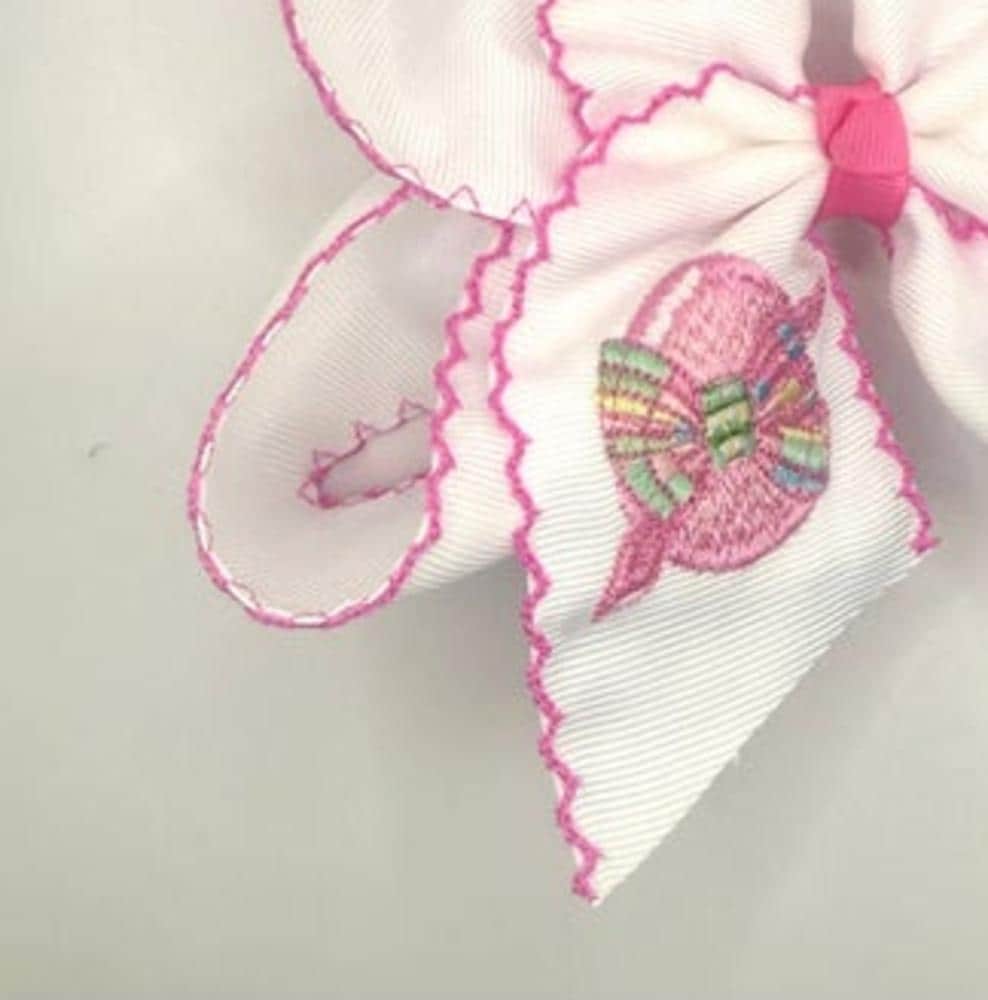 Easter Egg Moonstitch Bow