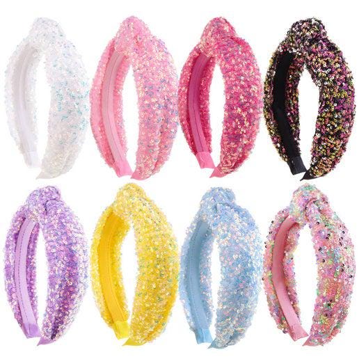 Christmas Party Colorful Sequin Knot Headband