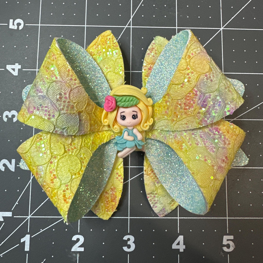 Character Faux Leather Hair bows