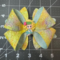 Character Faux Leather Hair bows