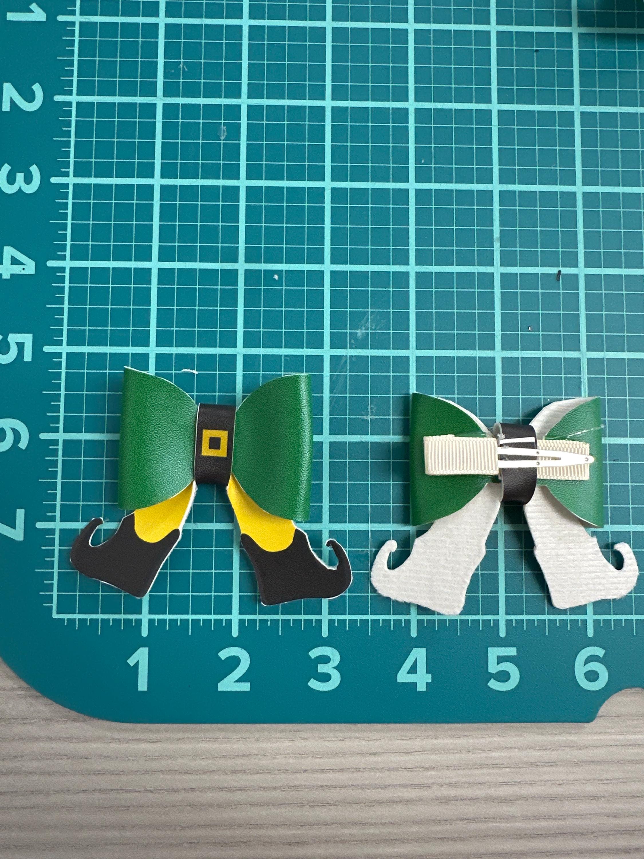 Christmas Stockings Sailor Faux Leather Hair bows