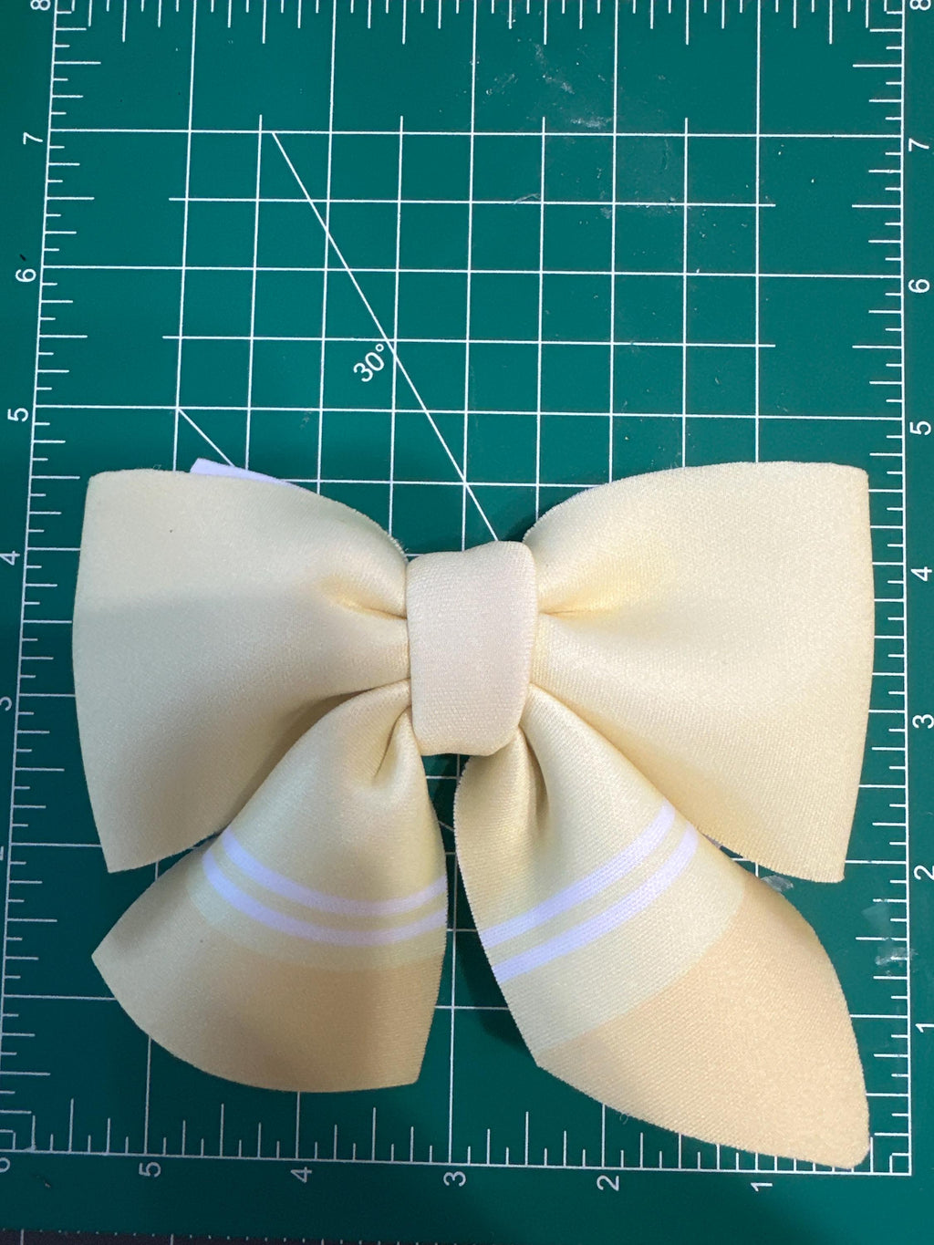 Layered Pastel Crayon Neoprene Hair Bows