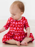 Hearts & Hugs 3/4 Sleeve Twirl Bodysuit