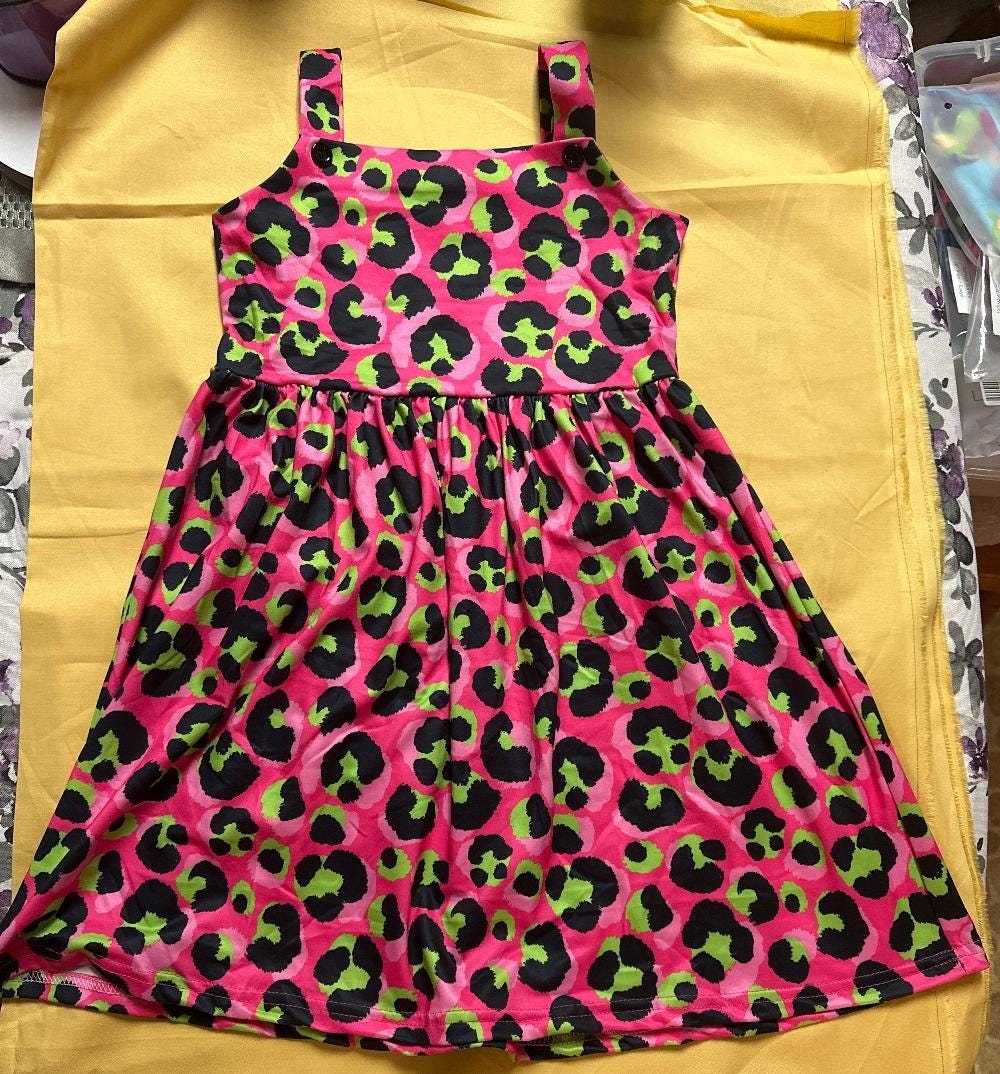 Neon Leopard Girls Dress (Pete + Lucy)