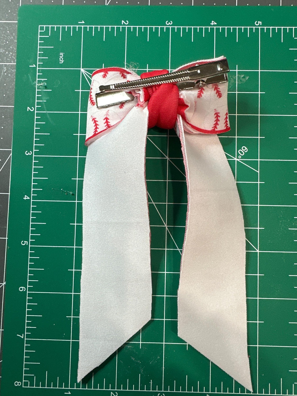Sports Collection Long Tail Neoprene Hair bow