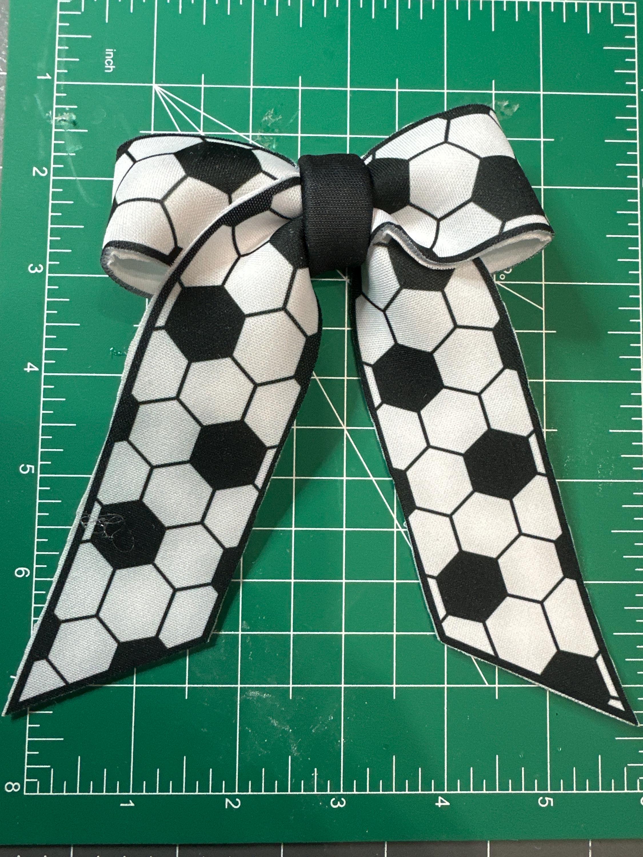 Sports Collection Long Tail Neoprene Hair bow