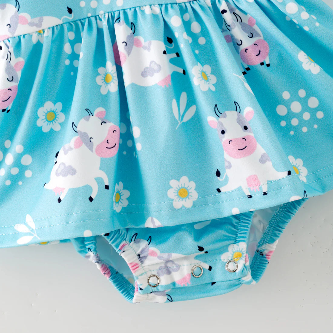 Blue Cow Romper