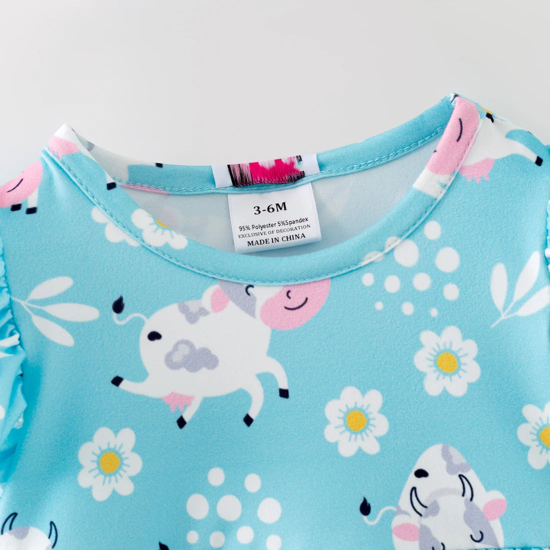 Blue Cow Romper
