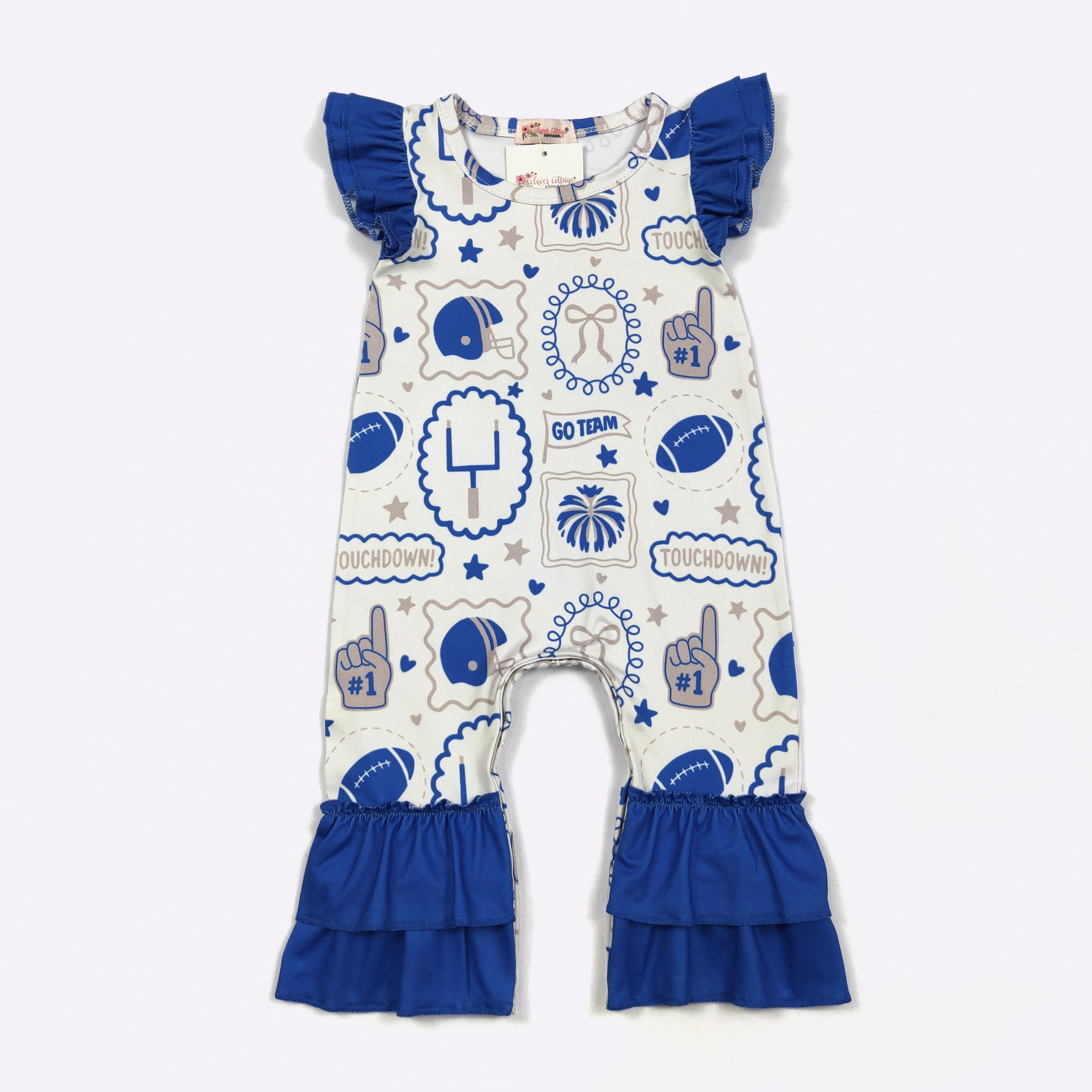Blue Go Team Baby Romper