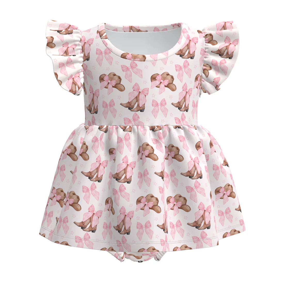 Pink Hats and Bows Romper