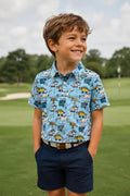 Boys Schoolyard Stomp Short Sleeve Polo Copy