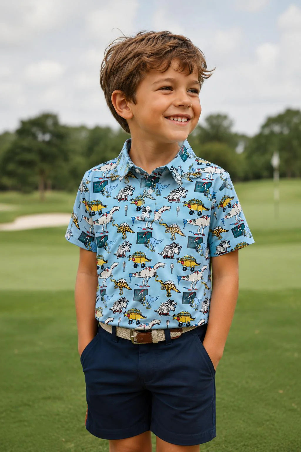 Boys Schoolyard Stomp Short Sleeve Polo Copy