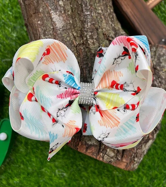 Dr. Seuss Character Printed Hair Bows