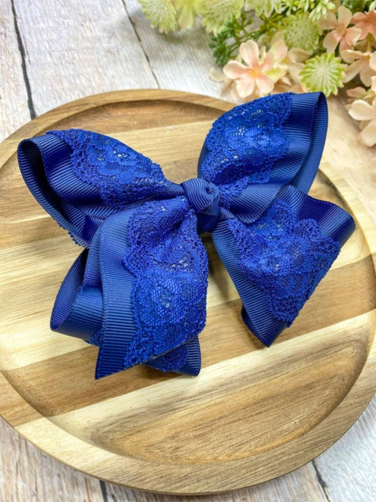 4.5" Chantilly Lace Classic Hair Bow | Clip
