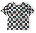 Boys Dino Checkers Short Sleeve Pocket Tee