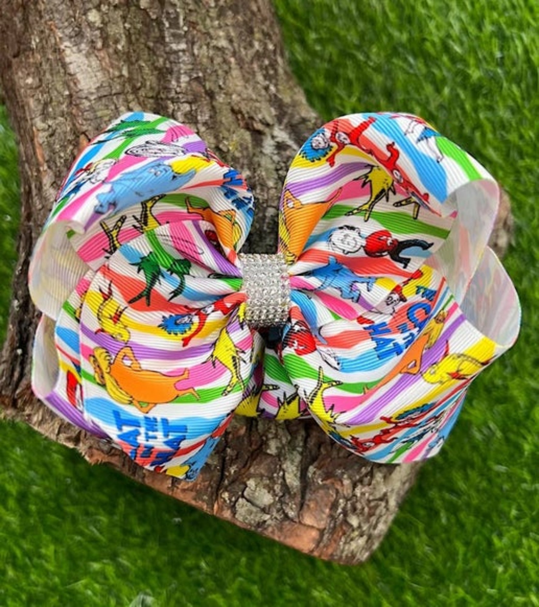 Dr. Seuss Character Printed Hair Bows