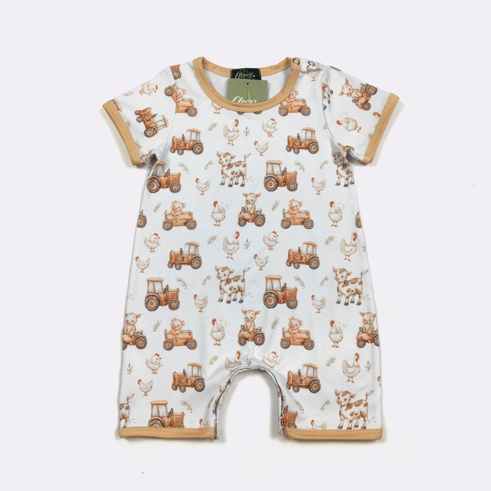 Farm Ride Boy romper