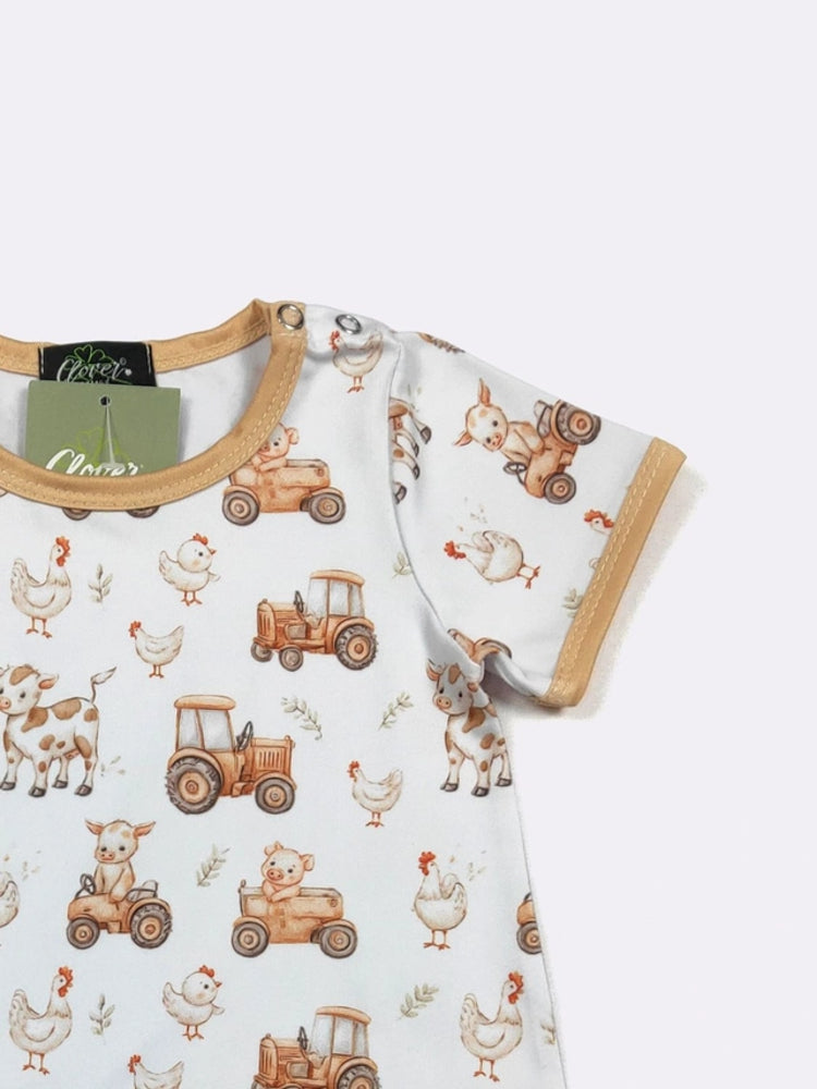Farm Ride Boy romper