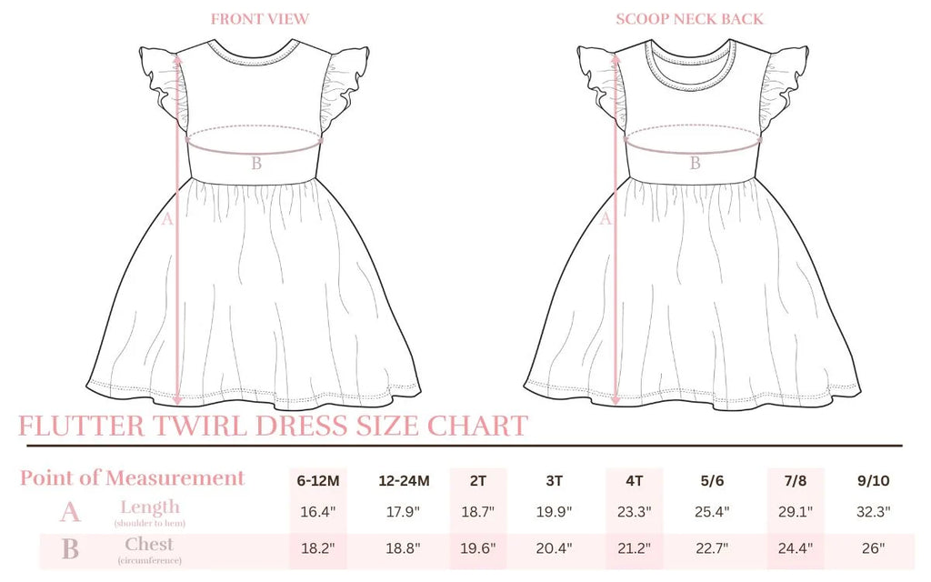 Off to the Circus Flutter Sleeve Twirl Dress