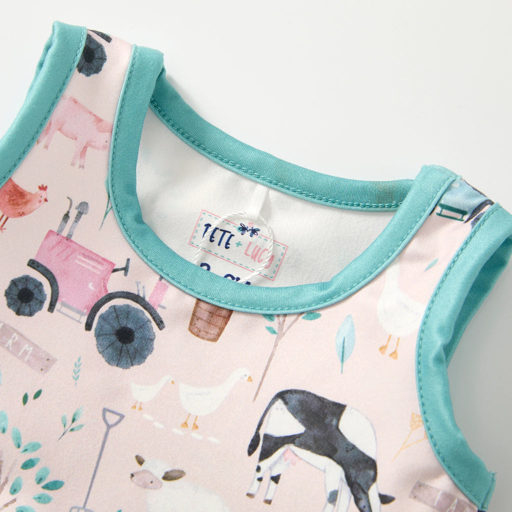 Friendly Farmyard - Girl Romper